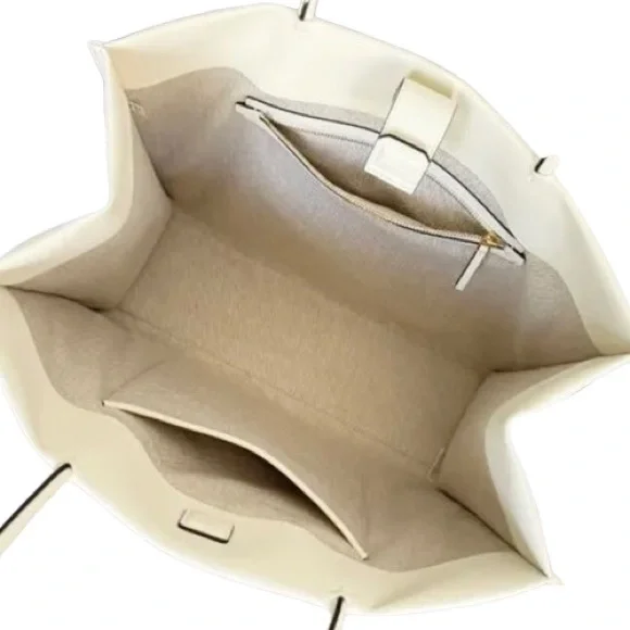 🆕- Tory Burch Ella Large Totebag Warm White. Gorgeous - Picture 12 of 15